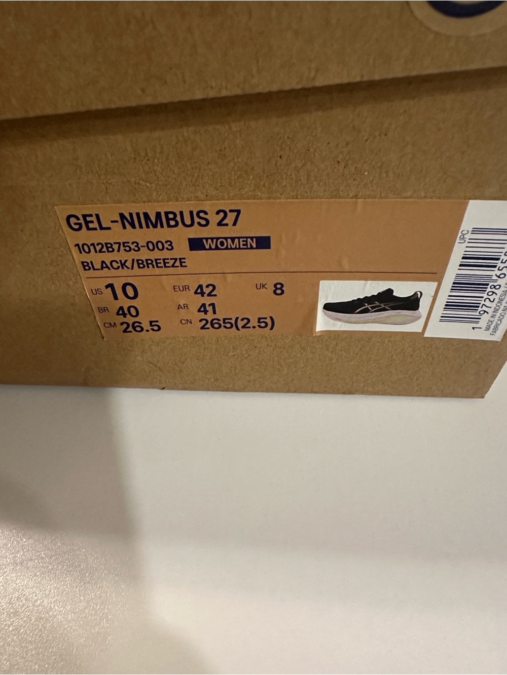 Asics Black & White Women's Athletic Running Shoes with Pastel Accents - Picture 3 of 6